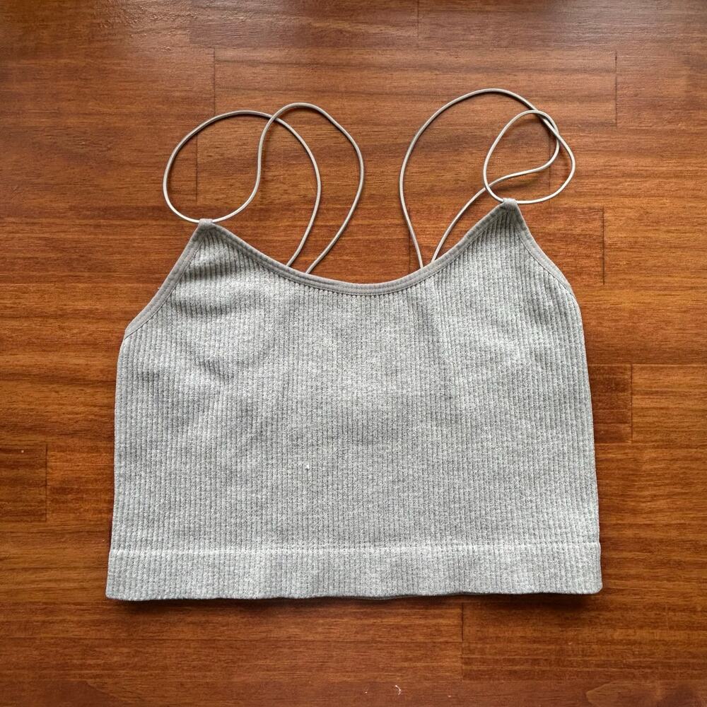 Gray Ribbed Women’s Cami